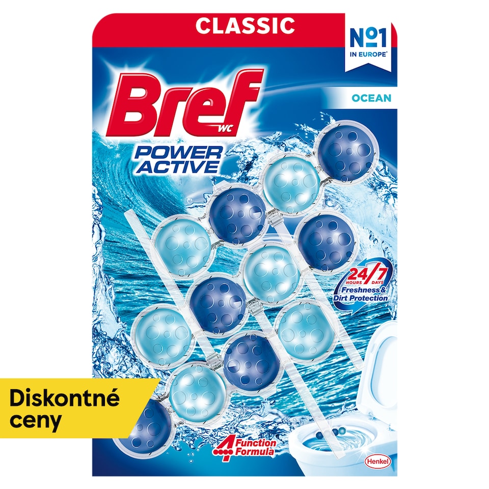 Bref Power Active Ocean tuhý WC blok 3 x 50 g