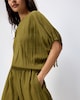 image 1 of F&F Textured Batwing Top in Olive