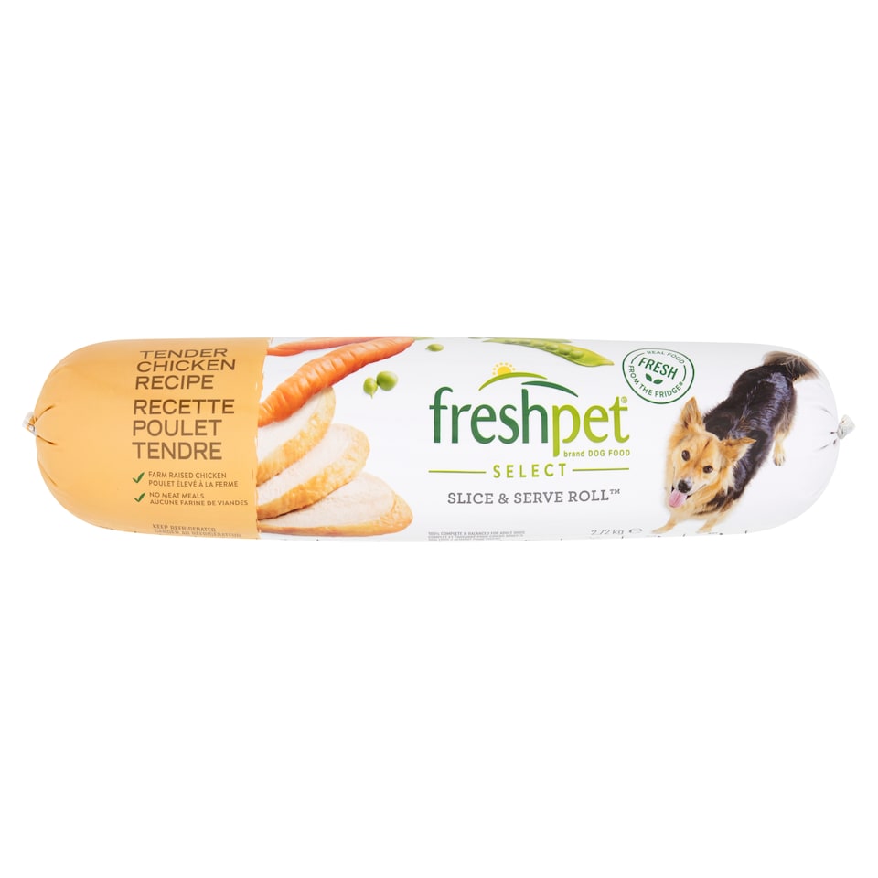 Freshpet Chicken Vegetable Brown Rice Fresh Dog Food 2.72Kg