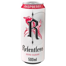 Relentless Raspberry Zero Energy Drink 500ml
