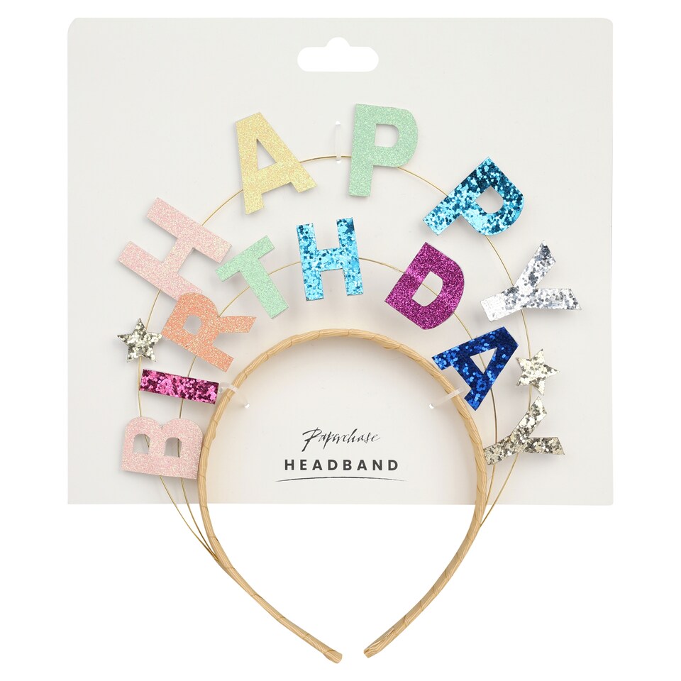 Paperchase happy birthday headband