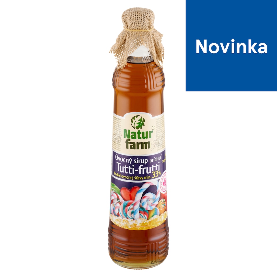 Natur Farm Ovocný sirup príchuť tutti-frutti 0,7 l