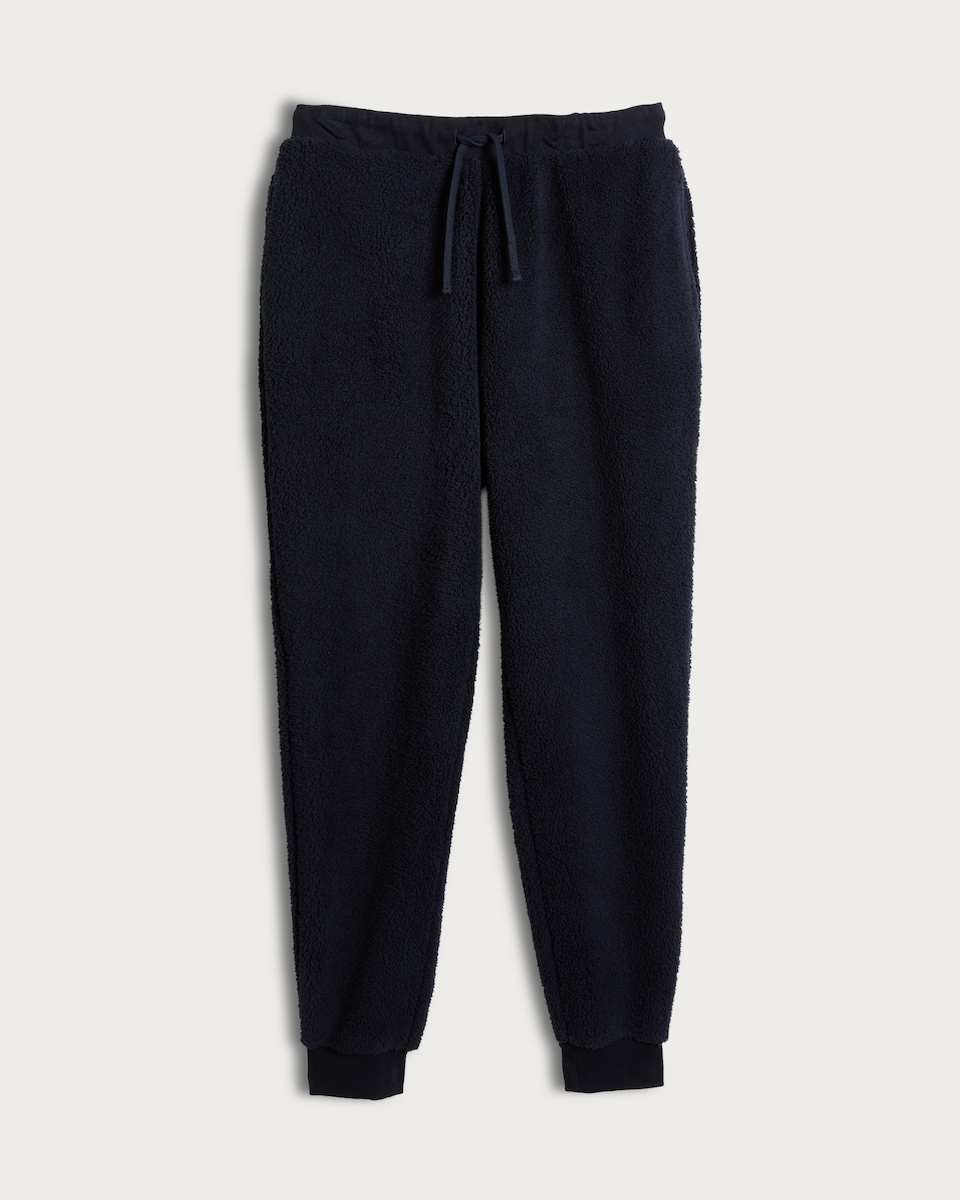 F&F Fleece Lounge Trousers in Navy