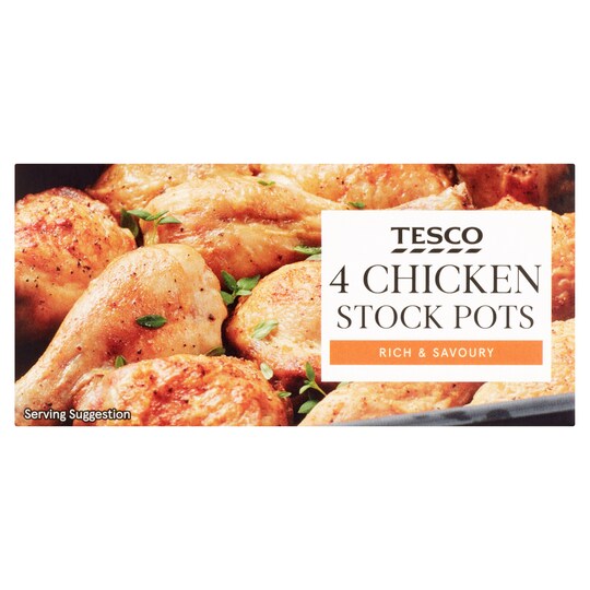 Tesco Chicken Stockpot 4 Pack 112G Tesco Groceries