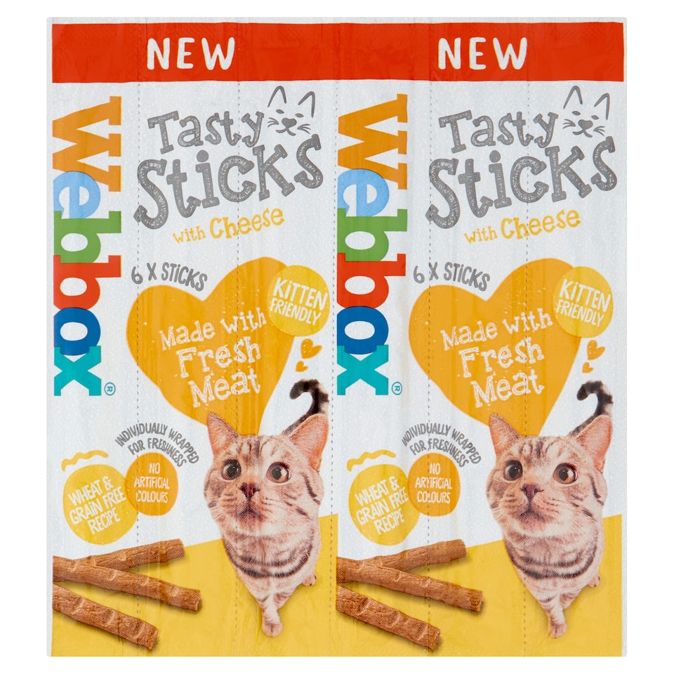 Webbox Cat Treat 6 Sticks With Cheese 30G