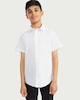 image 2 of F&F School Boys 3-Pack Regular Fit Short Sleeved Shirts in White