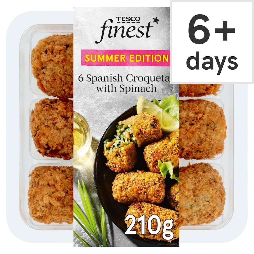 Tesco Finest Spanish Croquetas with Spinach 210g