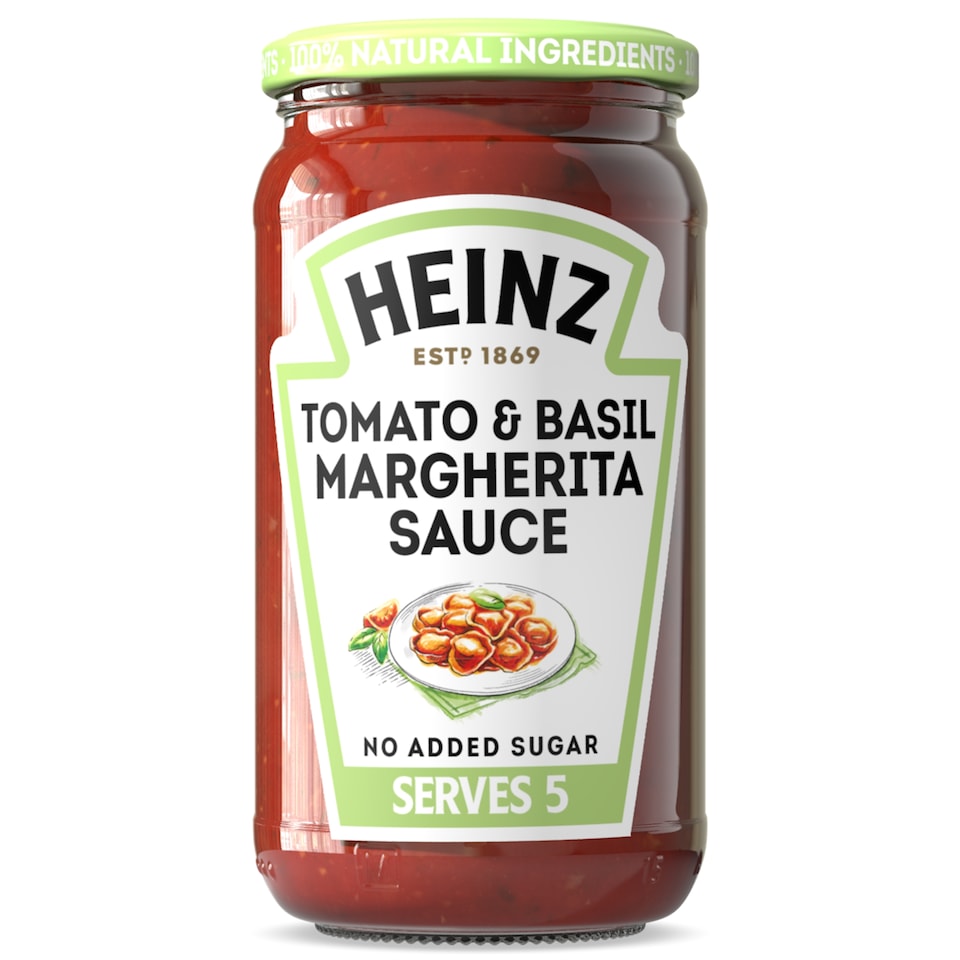 image 1 of Heinz Tomato & Basil Margherita Sauce 490g