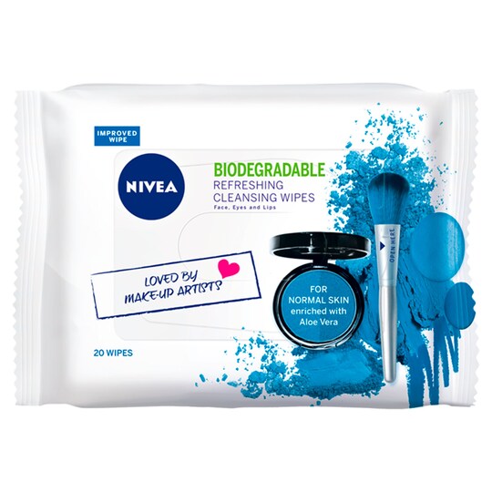 Nivea Biodegradable Refreshing Cleansing 20 Face Wipes Tesco Groceries