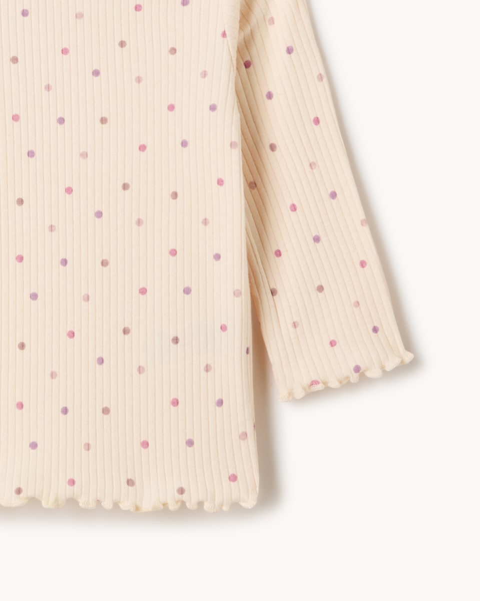 image 1 of F&F Baby 3-Pack Cotton Rich Ribbed Tops in Pink