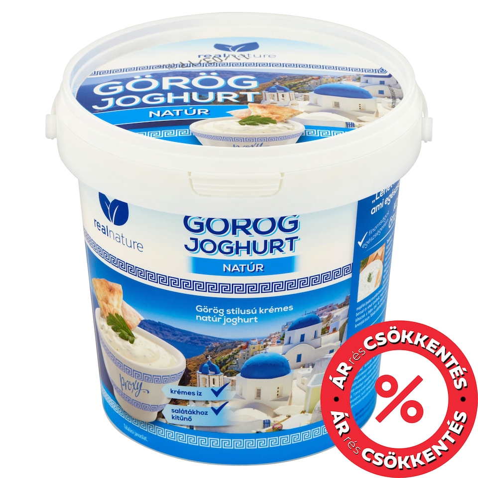 Real Nature Unflavoured Greek Yoghurt 1 kg