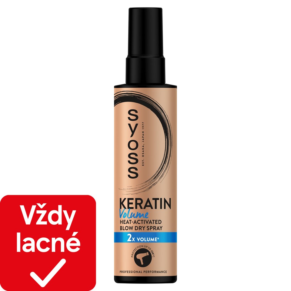 image 1 of Syoss Keratin Volume Heat-Activated Blow Dry Spray 200 ml
