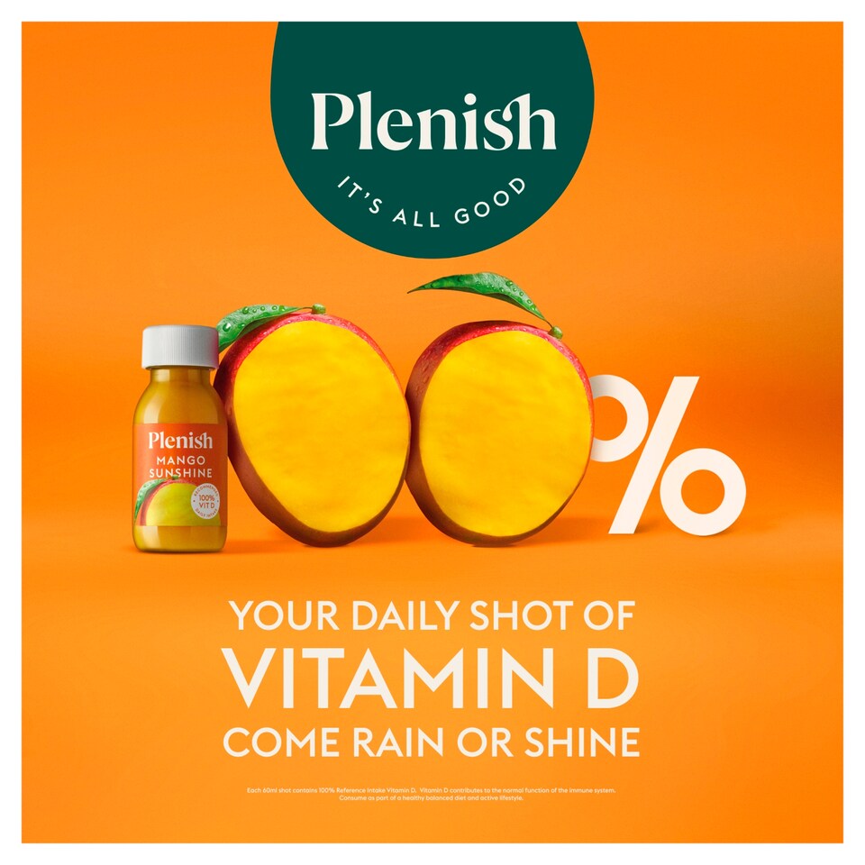 image 1 of Plenish 5 Daily Shots Mango Sunshine 300ml