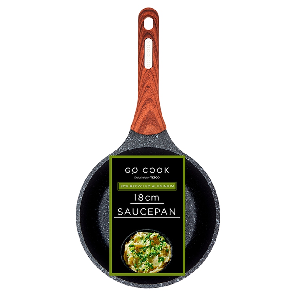 image 1 of Go Cook 80% Recycled 18Cm Saucepan