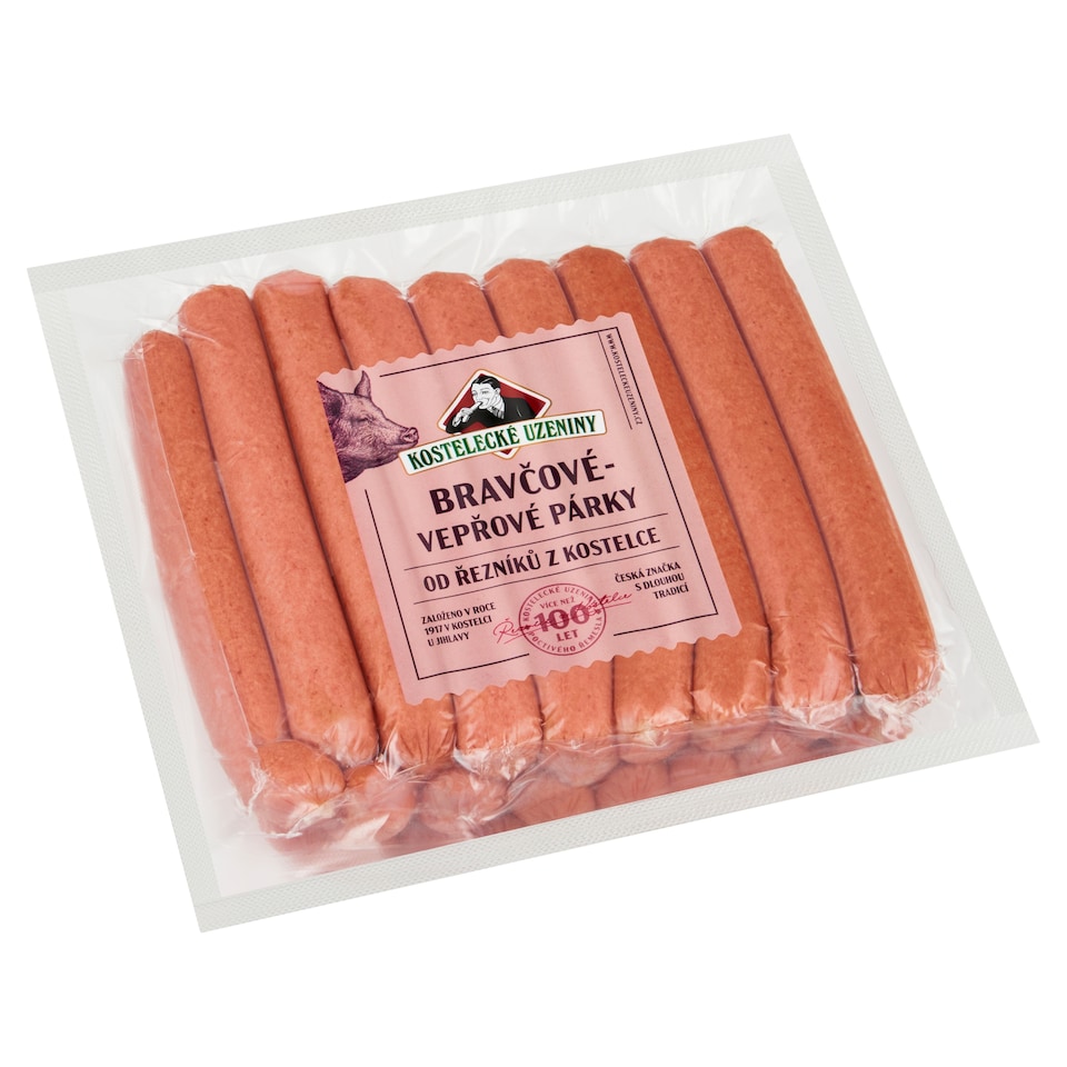 Obrázek 1 pro produkt Kostelecké Uzeniny Vepřové párky 1,000kg
