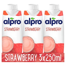 Alpro Soya Drink - Strawberry 3x250ml