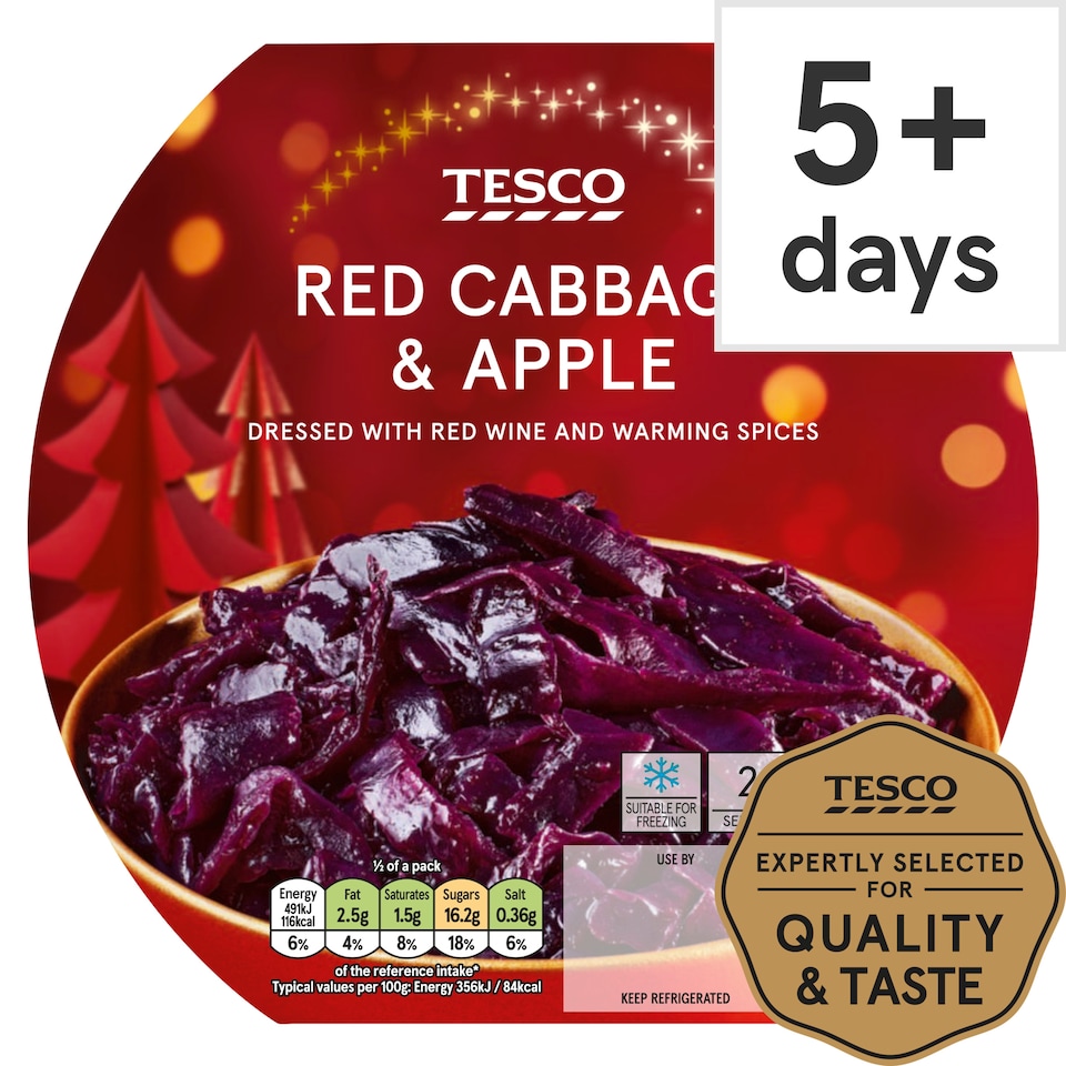 Tesco Red Cabbage & Apple 300G