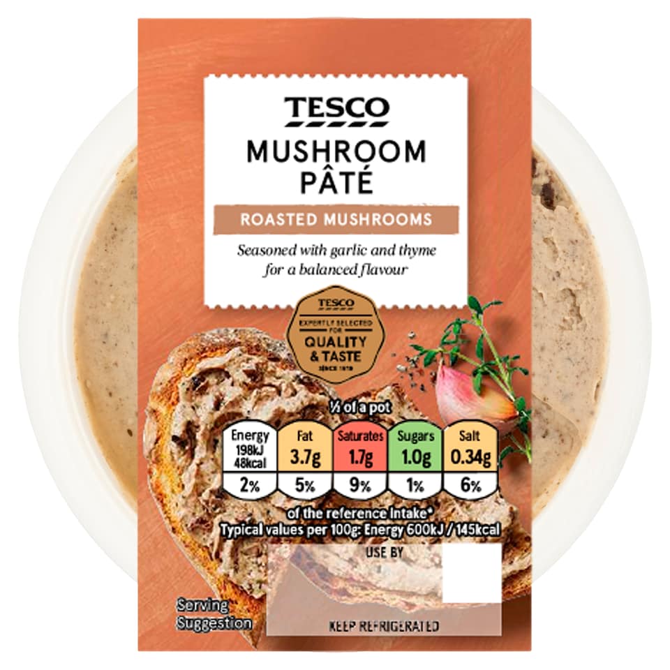 Tesco Mushroom Pate 100G