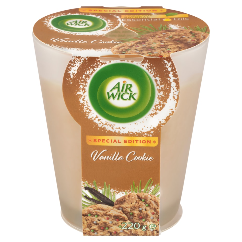 Obrázek 1 pro produkt Air Wick Essential Oils Svíčka vanilkové cukroví 220g