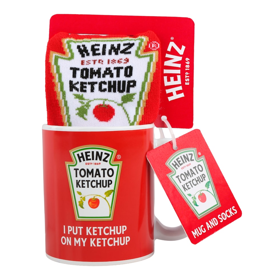 image 1 of Heinz Ketchup Mug & Socks Gift Set