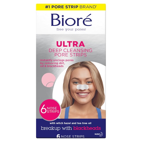 Biore Ultra Pore Strips X6ct Tesco Groceries