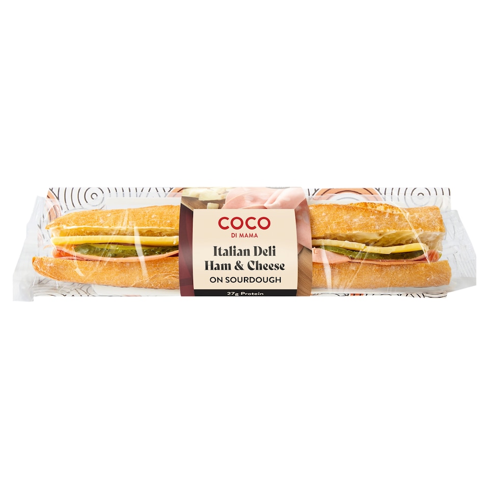Coco Di Mama Italian Deli Ham & Cheese Baguette