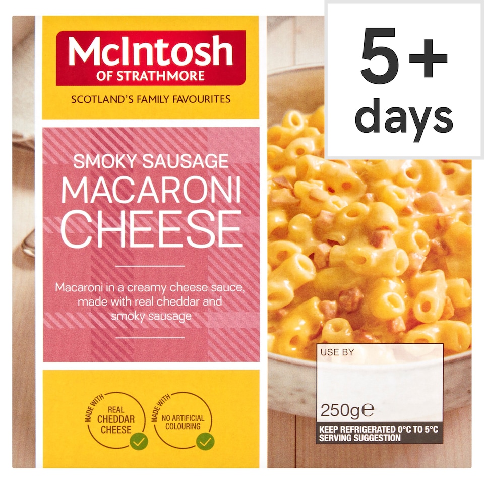 McIntosh of Strathmore Smoky Sausage Macaroni Cheese 250g