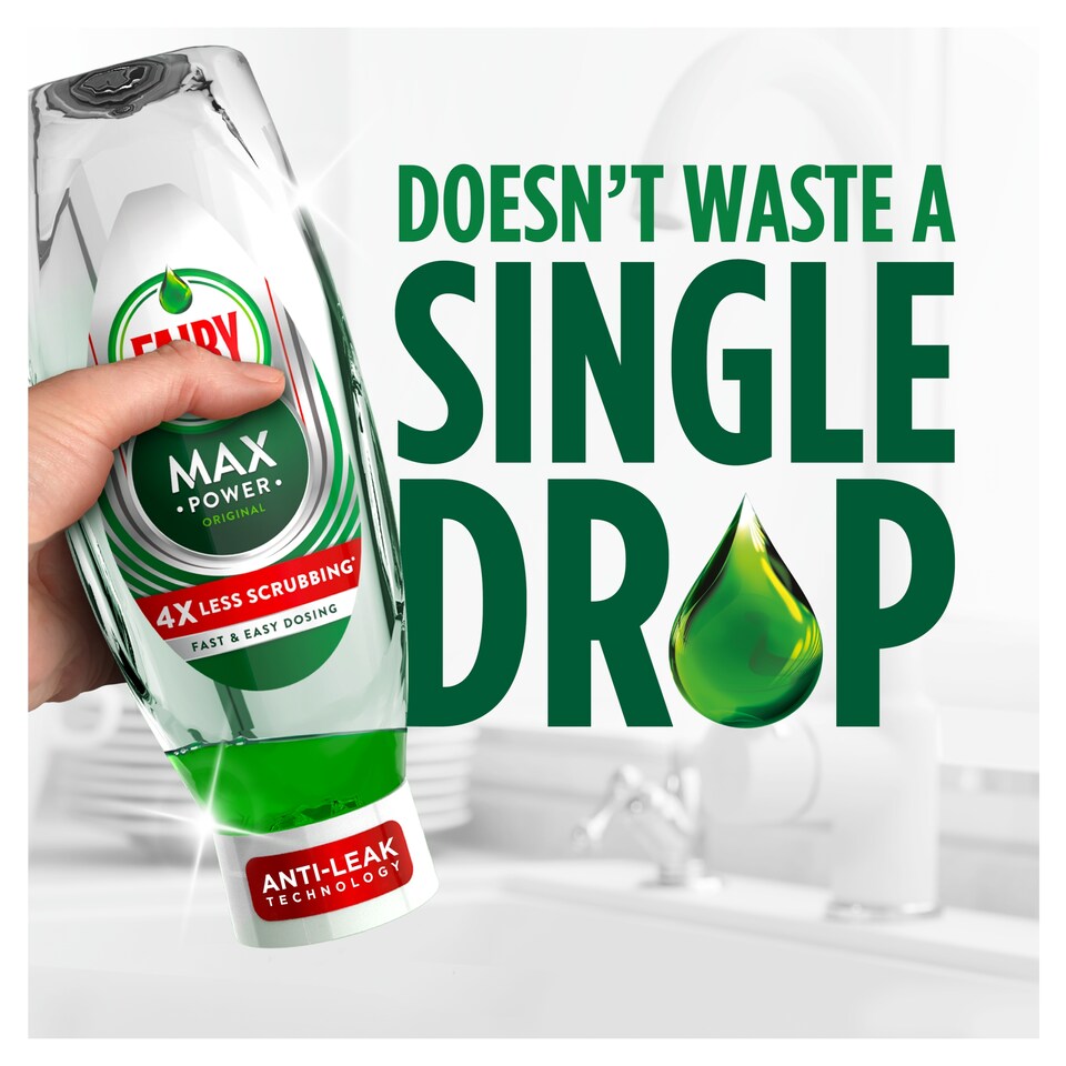 image 1 of Fairy Max Power Washing Up Liquid - Pomegranate 640ml