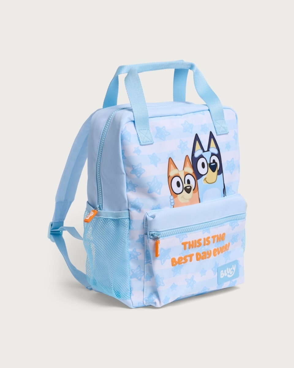 Bluey Pocket Front Backpack in Blue