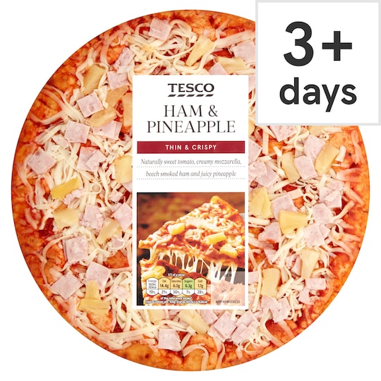 Tesco Ham & Pineapple Pizza 316G Tesco Groceries