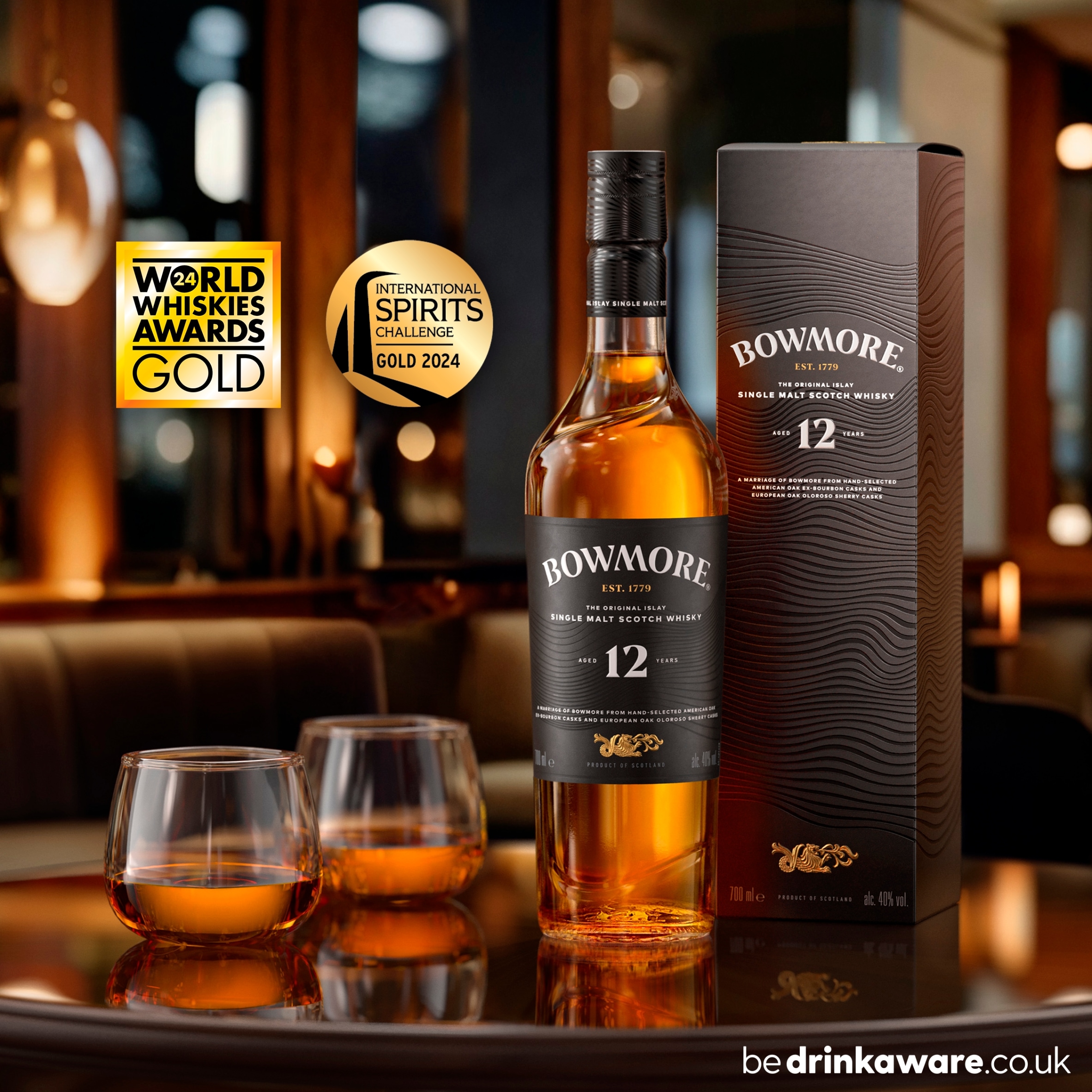 Bowmore 12 Year Old Single Malt Scotch Whisky 70cl - Tesco Groceries