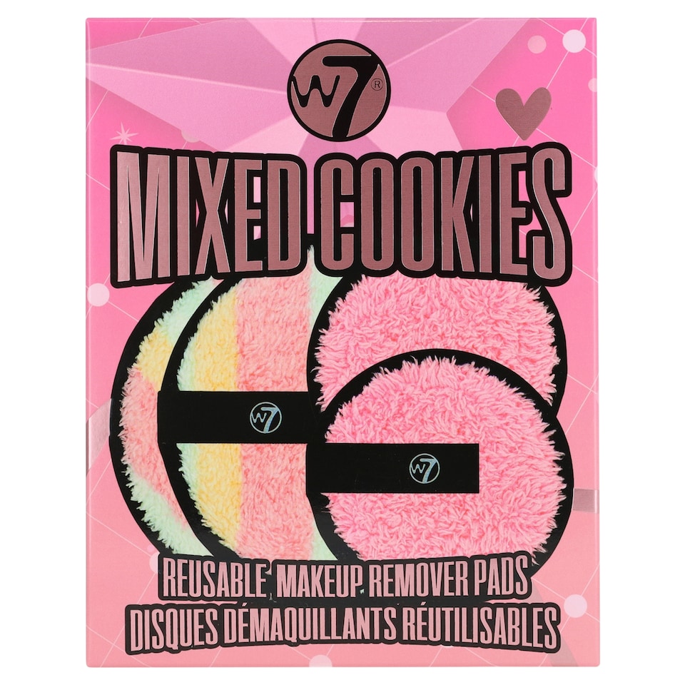 image 1 of W7 Mixed Cookies Reusable Makeup Remover Pads