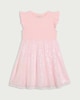 image 4 of F&F Girls Sequin Tulle Dress in Pink