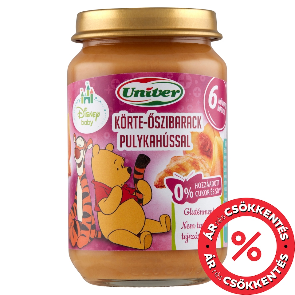 Univer Pear-Peach with Turkey Baby Food 6+ Months 163 g