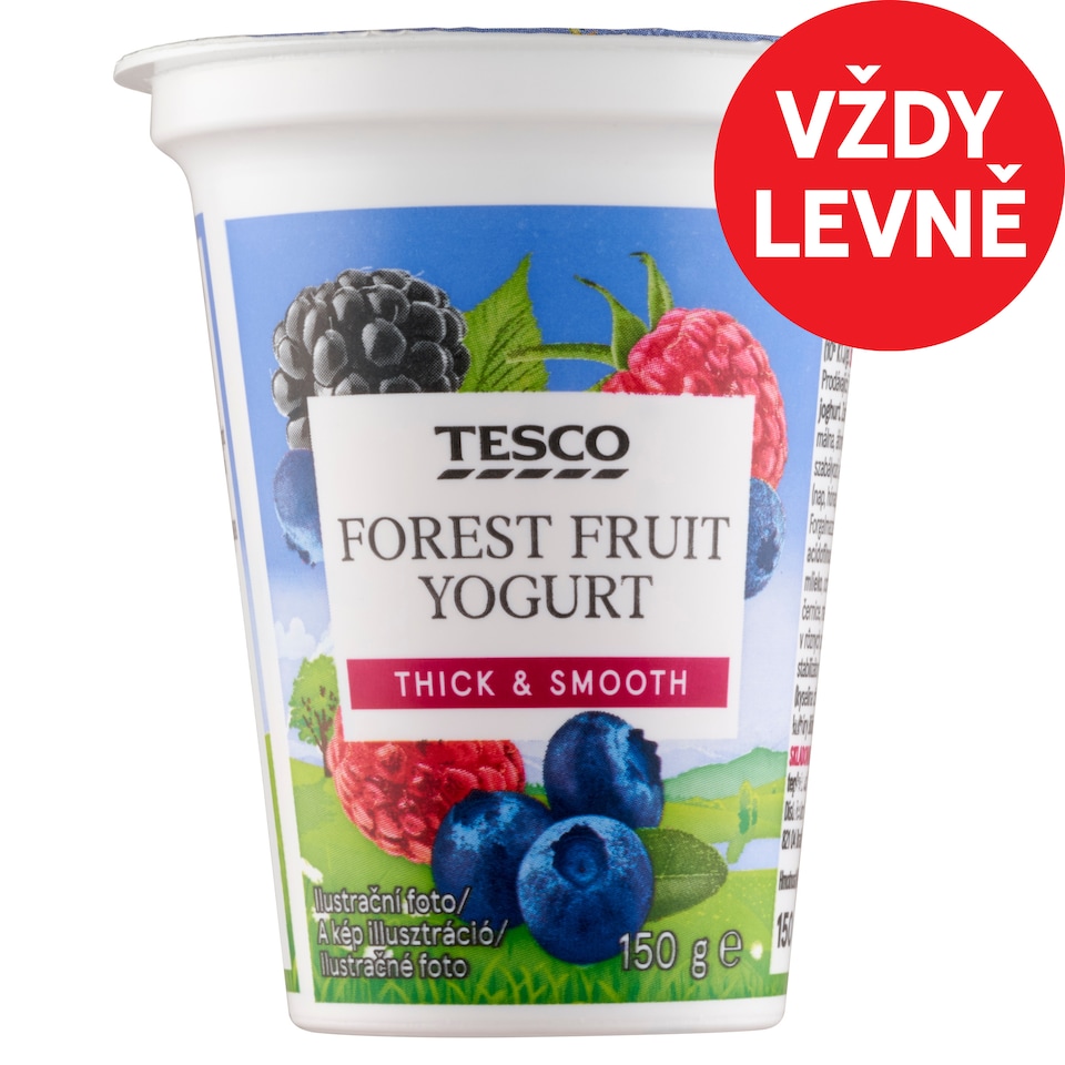 Tesco Jogurt s lesním ovocem 150g