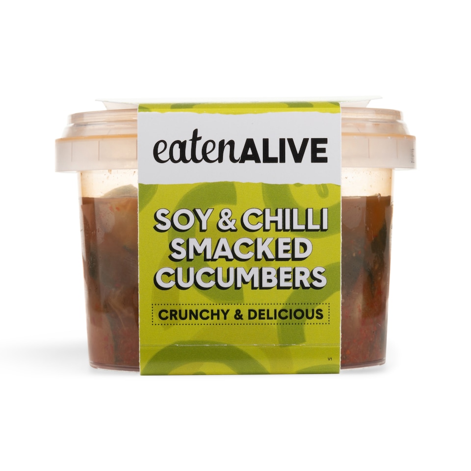 image 1 of Eaten Alive Soy & Chilli Smacked Cucumbers 245g