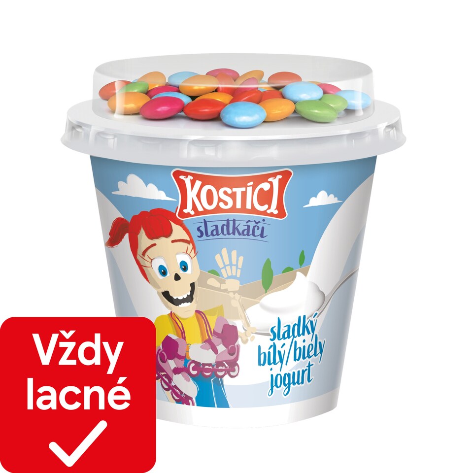 KOSTÍCI Sladkáči (sladený jogurt a čokoládové dražé) 109g