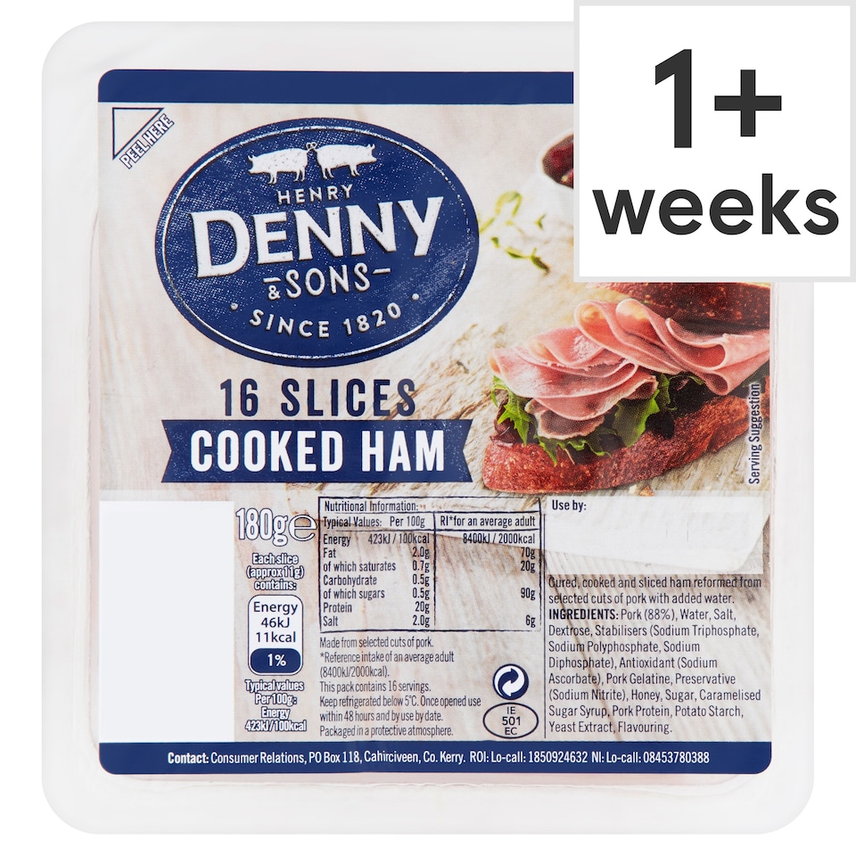 Denny Cooked Ham 180G