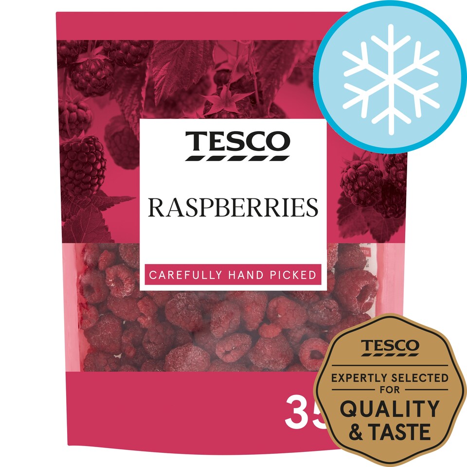 Tesco Frozen Raspberries 350G