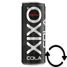 XIXO Cola Zero kólaízű, szénsavas üdítőital édesítőszerekkel 250 ml