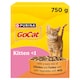 image 1 of GO-CAT Kitten Chicken; Turkey and Milk Dry Cat Food 750g