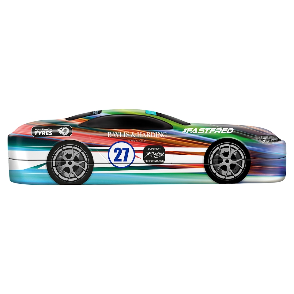 image 1 of Baylis & Harding Citrus, Lime & Mint Men's Race Car Tin Gift Set