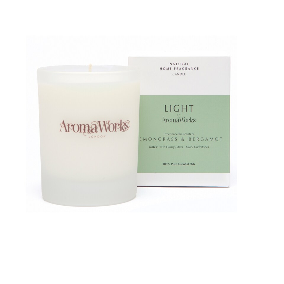 Aromaworks Light Lemongrass & Bergamot Candle 220G