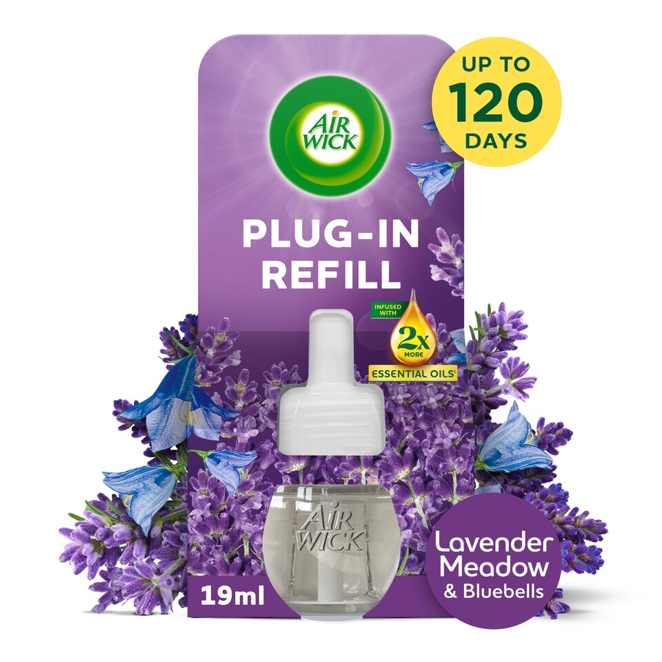 image 1 of Air Wick Plug-In Refill Lavender Meadow & Bluebells Air Freshener 19ml