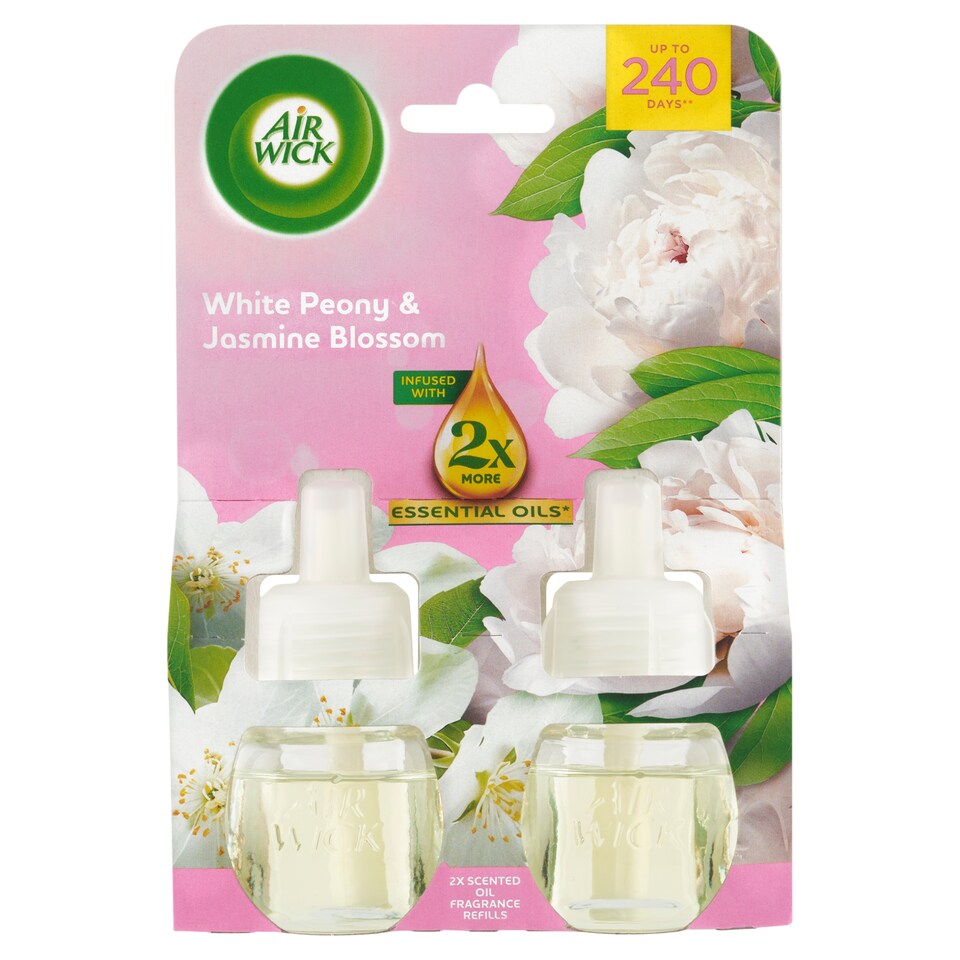 obrázok 1 z Air Wick Tekutá náplň do elektrického prístroja pivónia a jazmínový kvet 2 x 19 ml