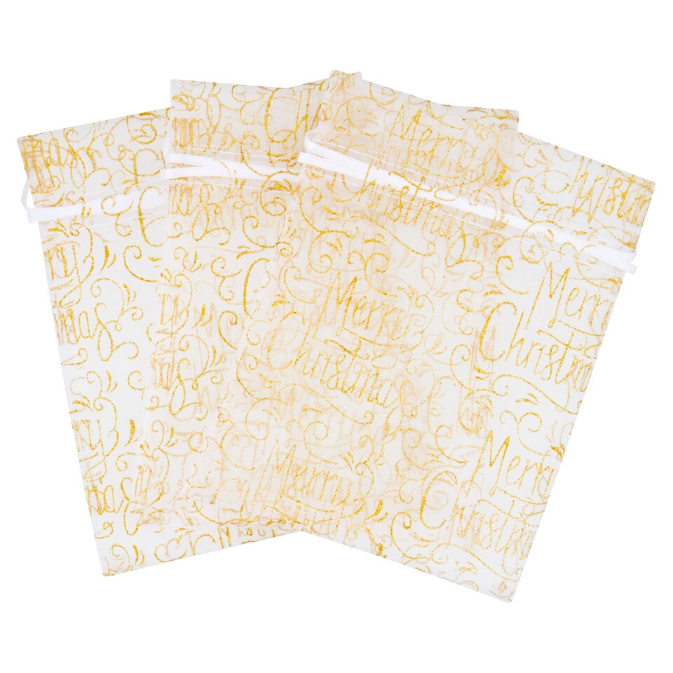 Tesco Merry Christmas Favour Bags