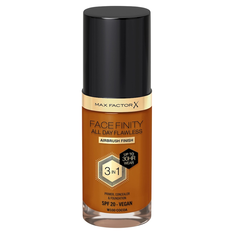 image 1 of Meat Free Facefinity Flawless Foundation W100 Cocoa 30Ml