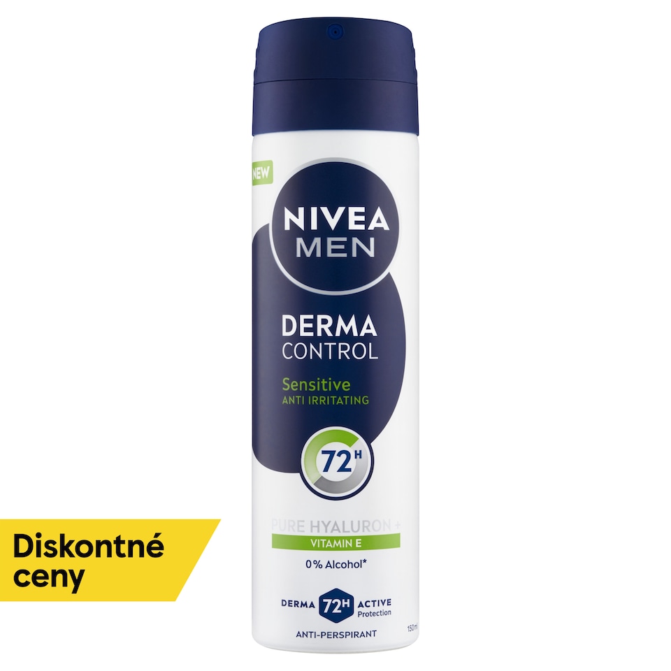 obrázok 1 z Nivea Men Derma Control Sensitive Sprej antiperspirant 150 ml