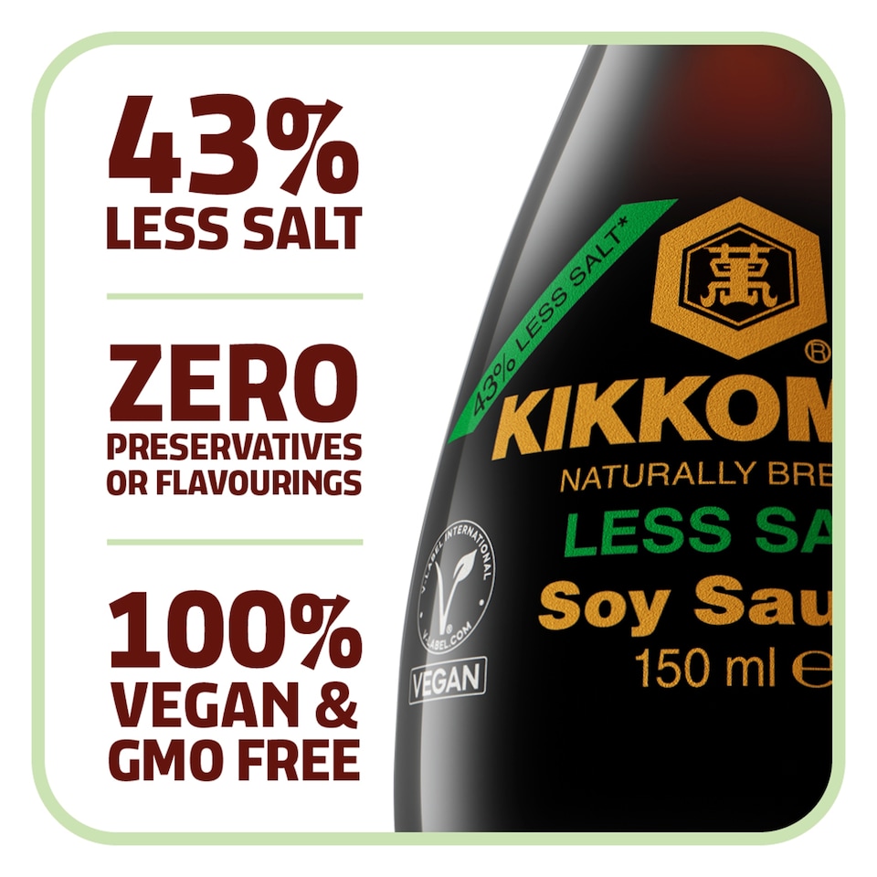image 1 of Kikkoman Soy Sauce Less Salt 150Ml