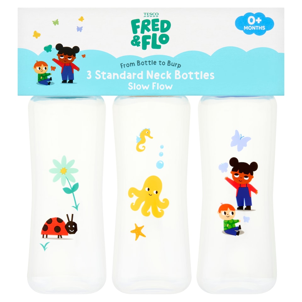 Fred & Flo Standard Neck Bottle 3 X 250Ml